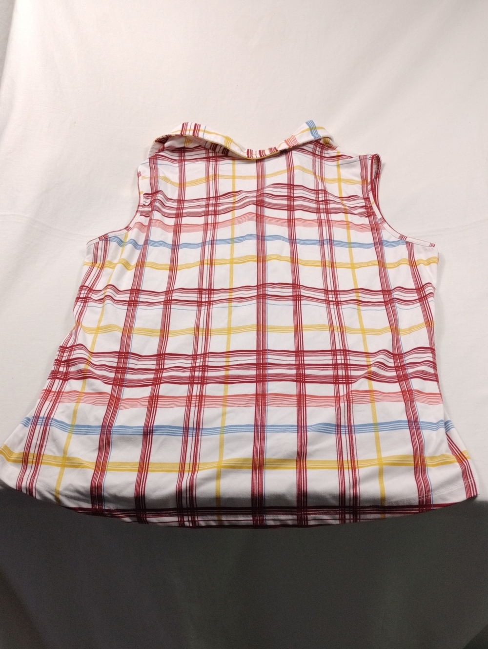 Market & Spruce Womens Sleeveless Plaid Button-Up Shirt Size 2X - Picture 7 of 9